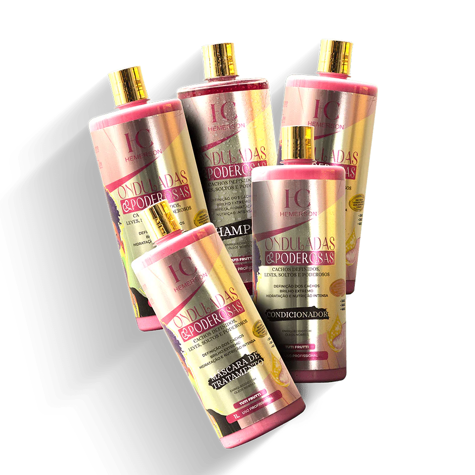 Mestre dos Cachos Onduladas Poderosas Kit 5x 1L / 5x 33.81 fl oz