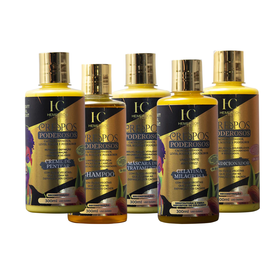 Mestre dos Cachos Onduladas Poderosas Kit 5x 300ml / 5x 10.14 fl oz