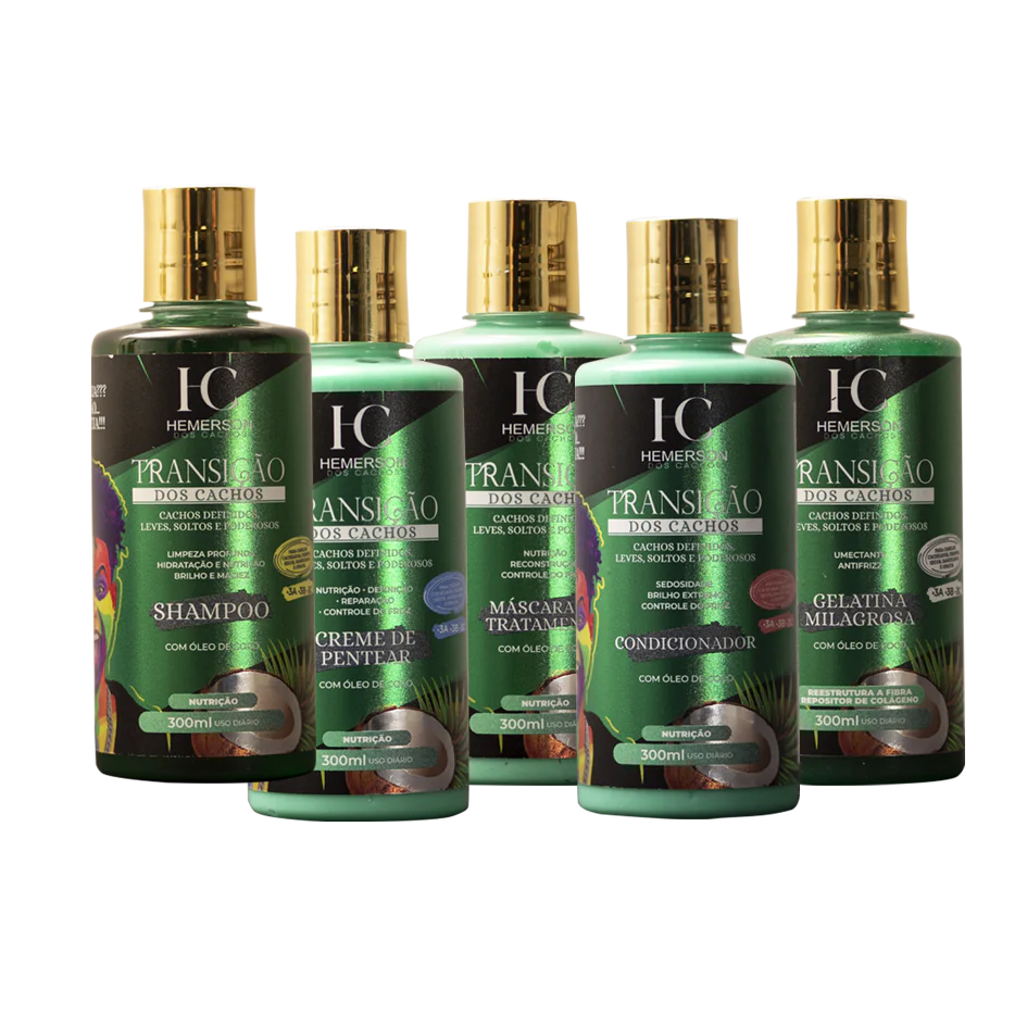 Mestre dos Cachos Transição Kit 5x 300ml / 5x 10.14 fl oz
