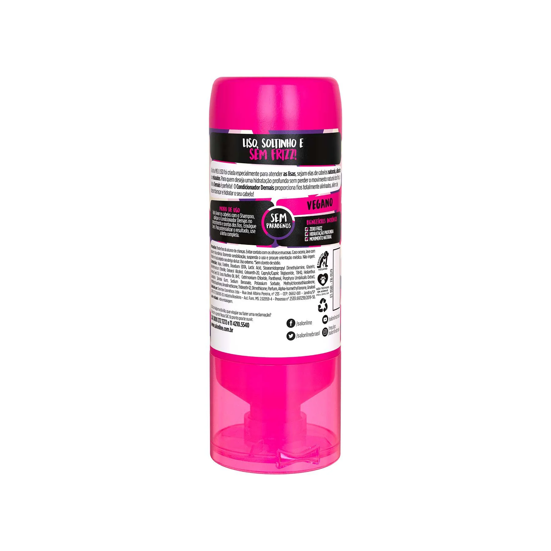Salon Line My Smooth Too Smooth Vegan Creatine Collagen Anti Frizz Kit 3 Prod. - Image 2