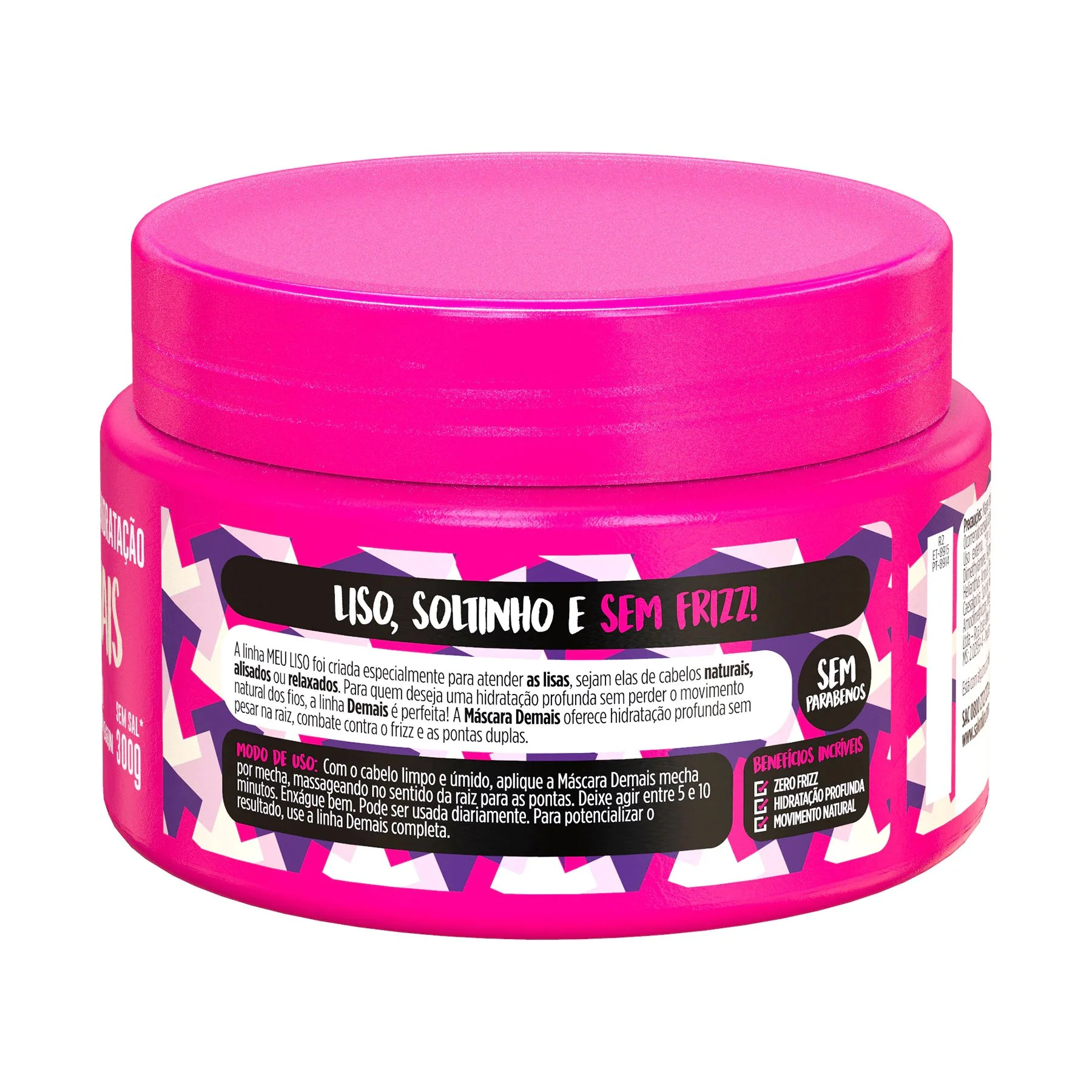 Salon Line My Smooth Too Smooth Vegan Creatine Collagen Anti Frizz Kit 3 Prod. - Image 4