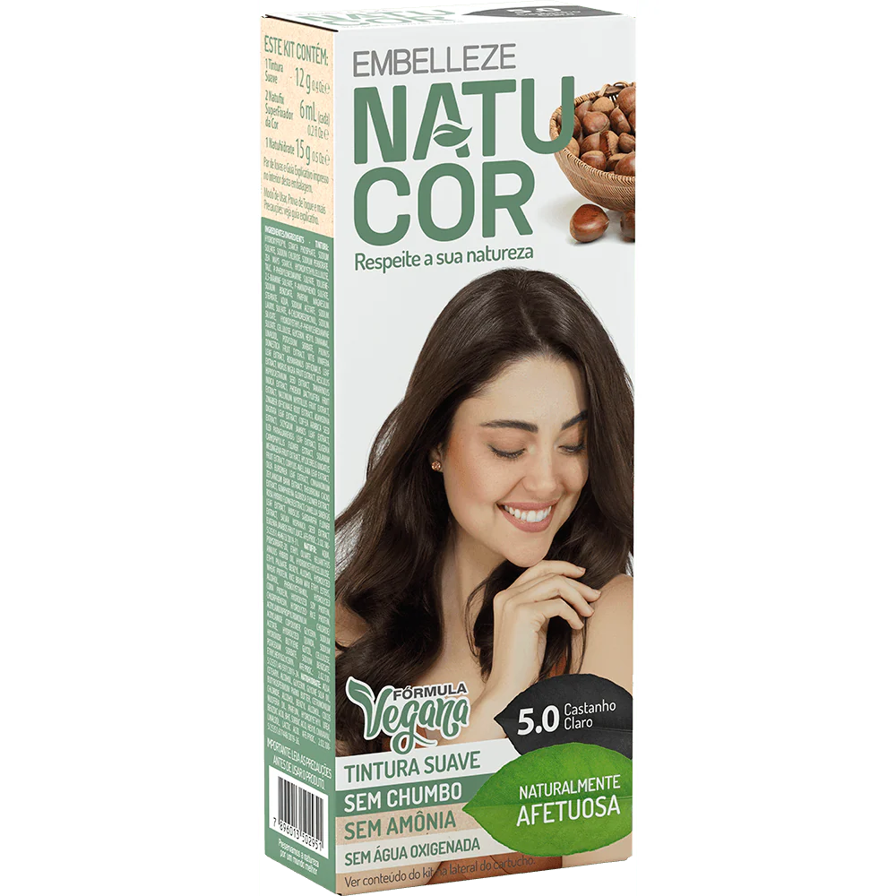 Natucor Hair Dye Naturally Affectionate Brown Brown Chestnut Complete