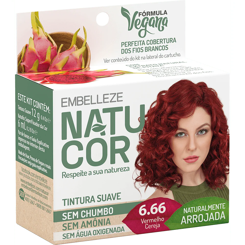 Natucor Hair Dye Naturally Bold Red Cherry Kit