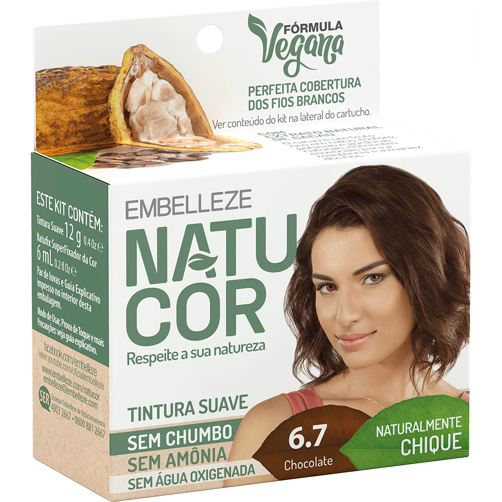 Natucor Hair Dye Naturally Chic Chocolate Kit