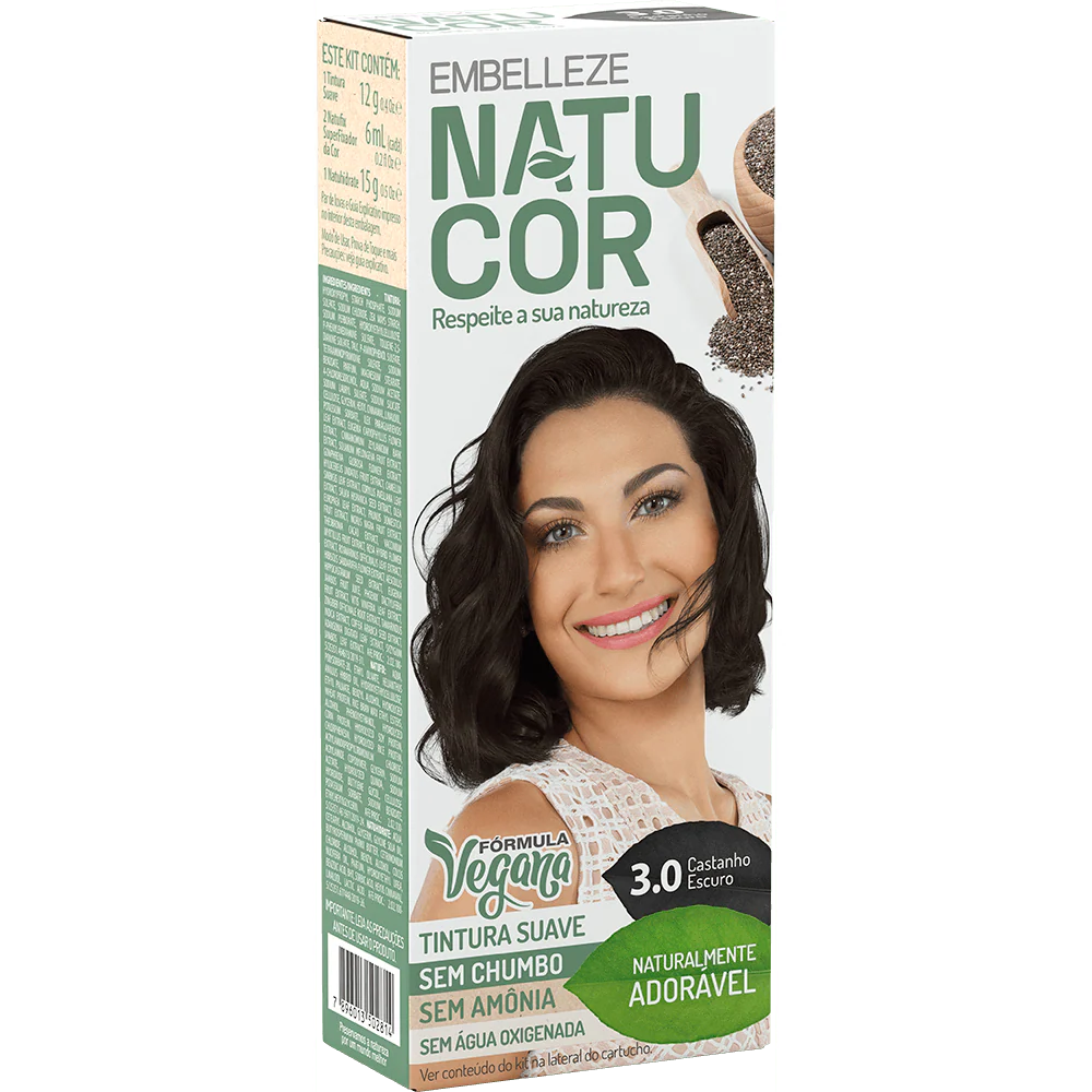 Natucor Hair Dye Naturally Lovely Dark Brown Complete C - Image 2