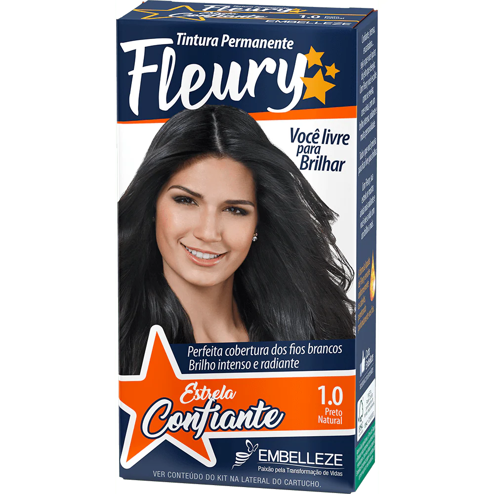Fleury Hair Dye Natural Black Kit