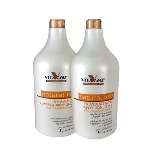 Natural Lise Hair Straightening Progressive Brush Volume Reducer Kit 2x1L - Detra Hair