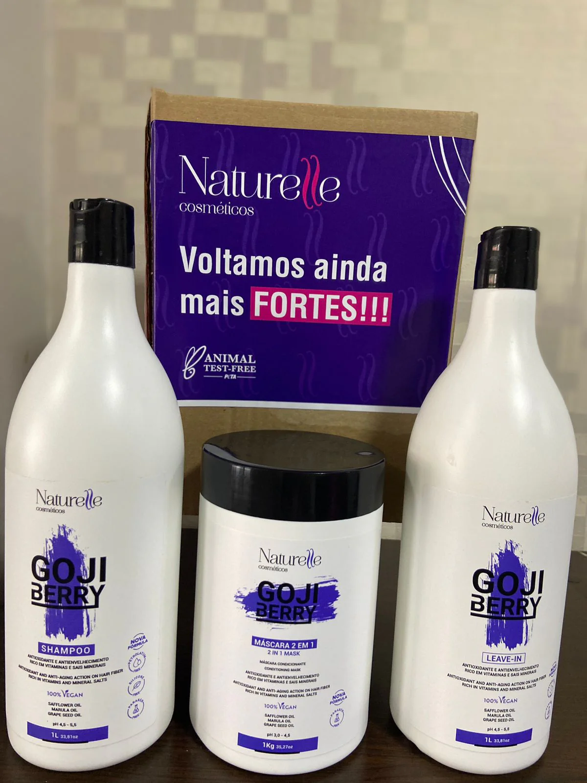 Naturelle Goji Berry Hydration Kit 3x 1L / 3x 33.8 fl oz - Image 3