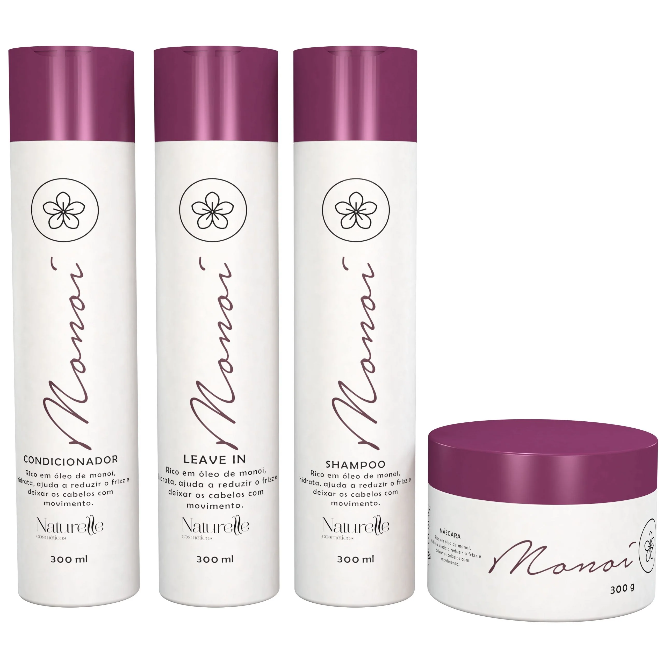 Naturelle Monoi Home Care Kit 4x 300ml / 4x 10.1 fl oz
