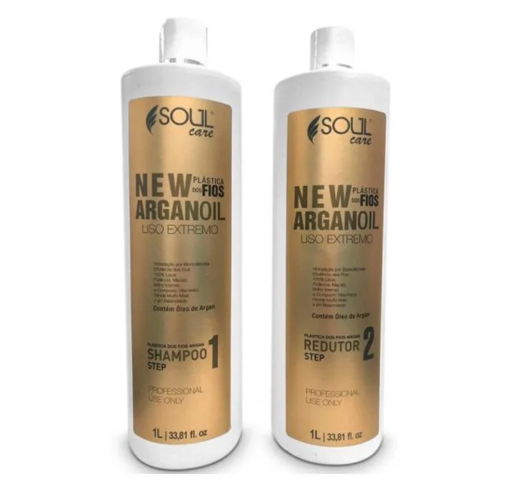 New Argan Oil Ojon Extreme Smooth Hair Plastic Treatment Kit 2x1L - Soul Care