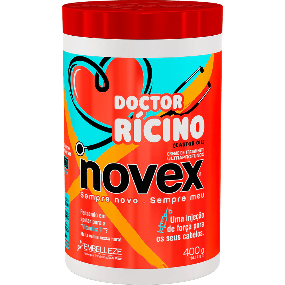 Novex Treatment Cream Castor Oil Creme De Tratamento Novex Doctor Rícino 1kg