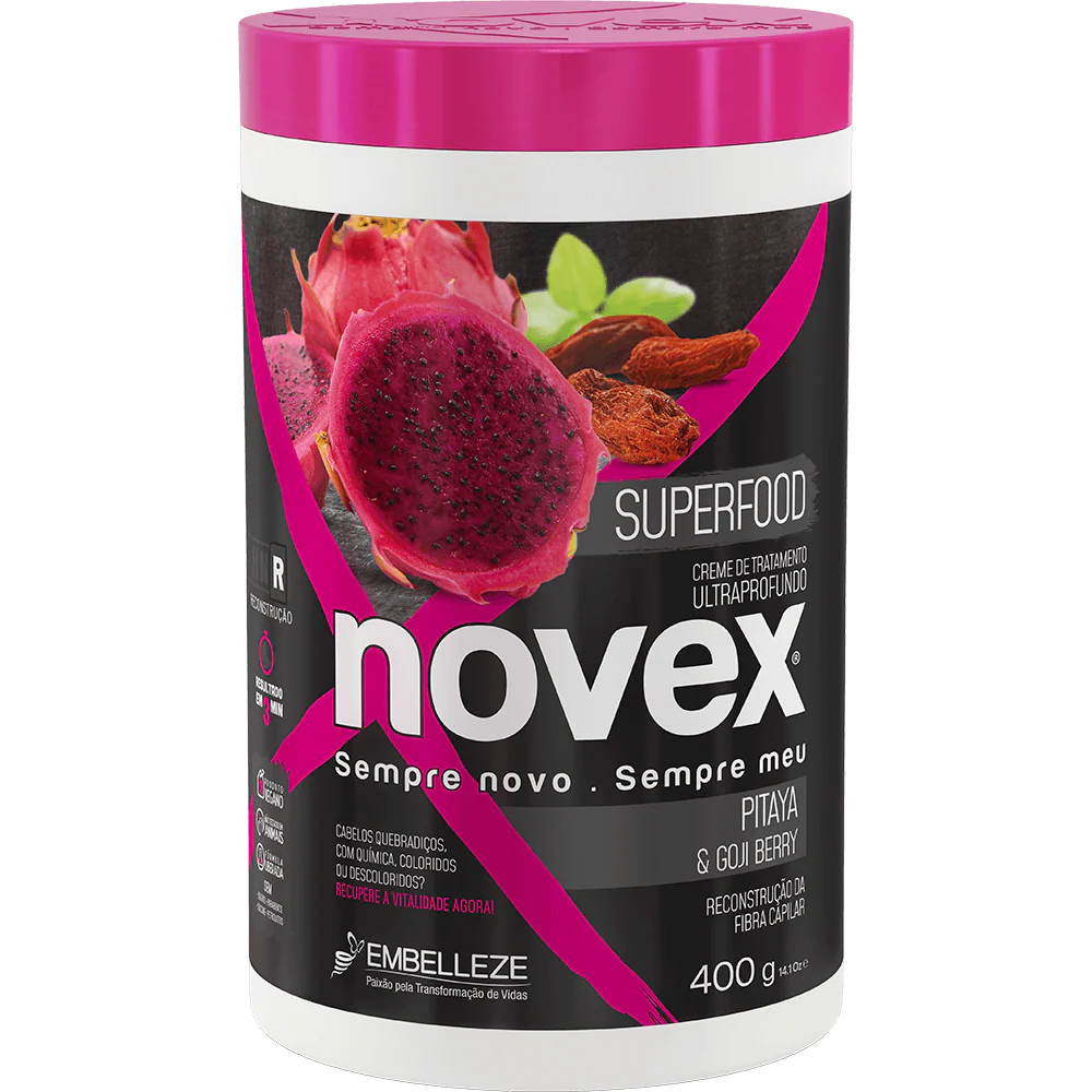 Novex Treatment Cream Superfood Pitaya And Gojiberry 400g