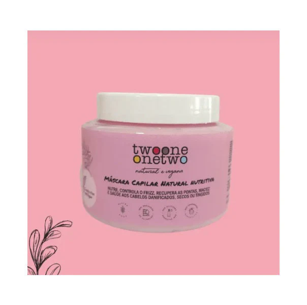Nourishing Instant Repair Coconut Jojoba Vegan Hair Mask 200g - Twoone Onetwo