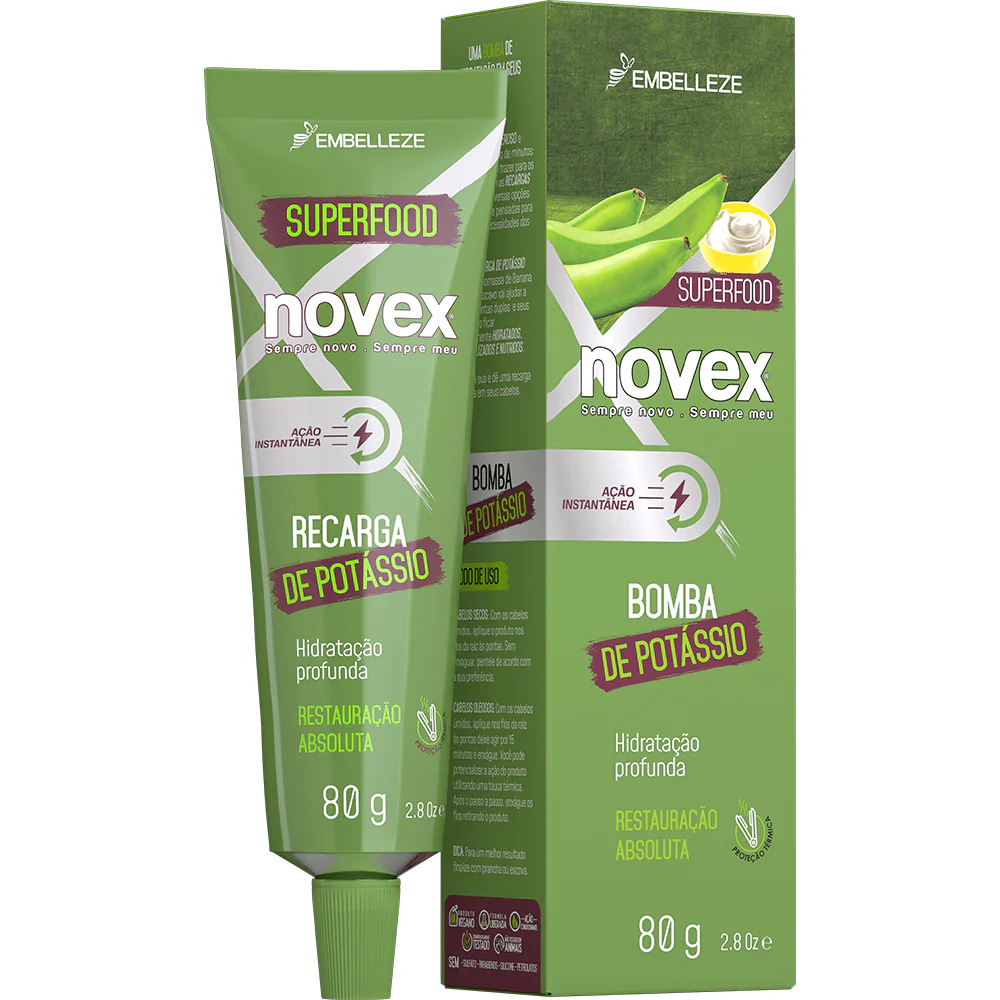 Novex Hair Mask Banana Biomass Recharge And Maschavo 80g