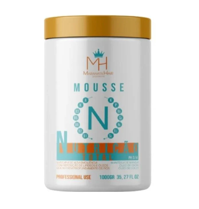 Nutrição Total Nourishing Mousse Mango Ojon Coconut Mask 1Kg - Maranata Hair