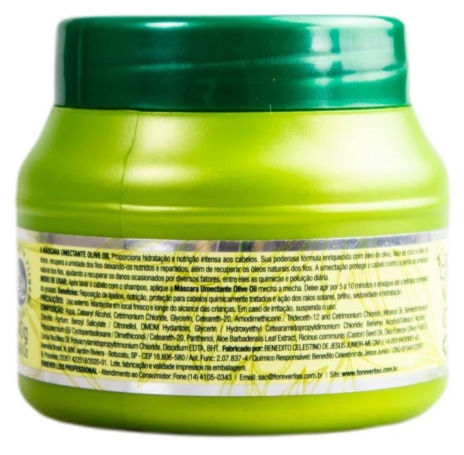 Olive Oil Mega Power Nourishing Nutrition Moiturizing Mask 240g - Forever Liss - Image 2