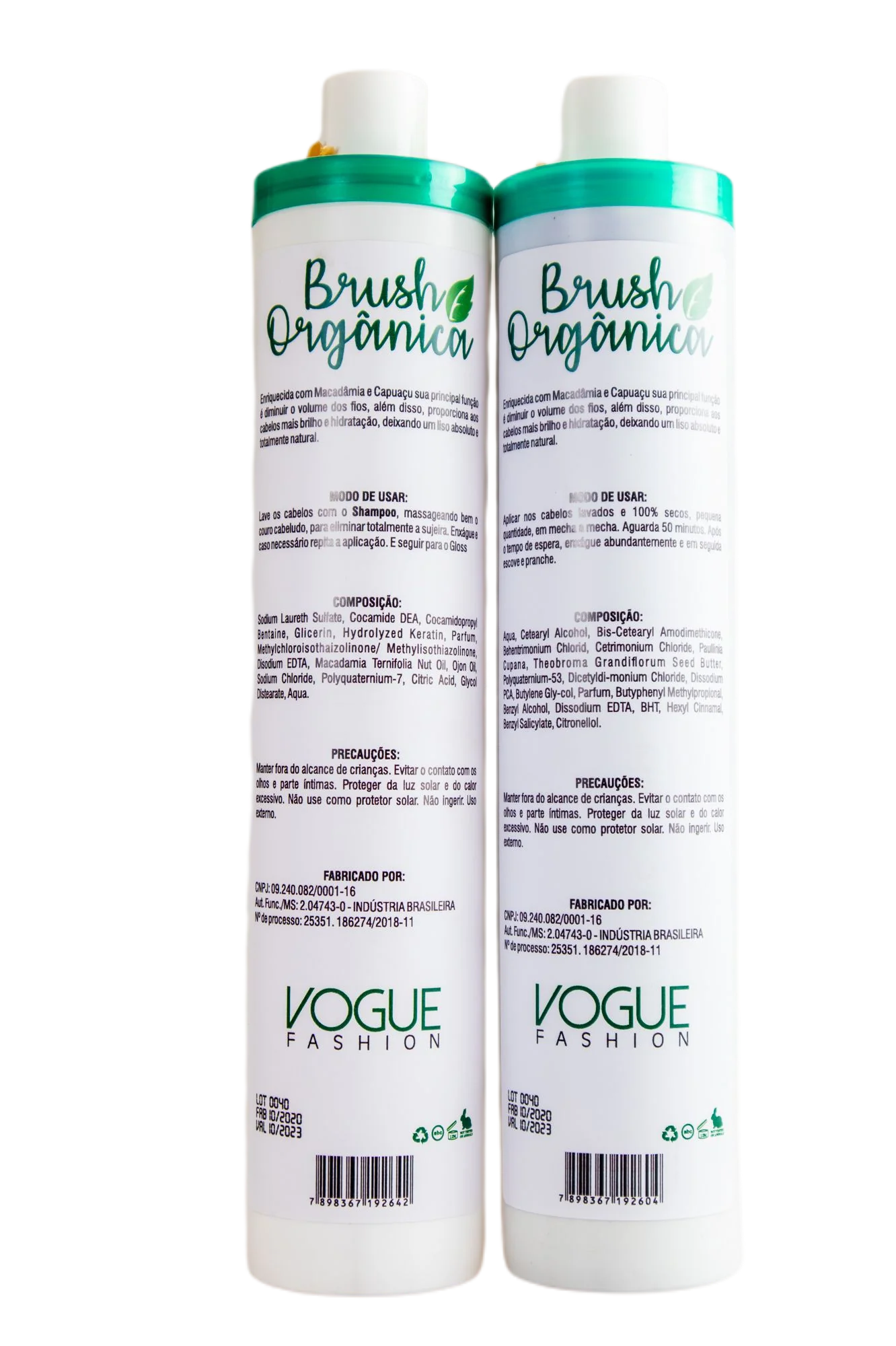 Organic Brush Straightening Blowout Volume Reduction Smoothing Kit 2x1L - Vogue - Image 2
