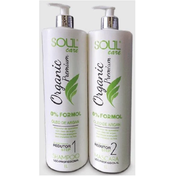 Organic Premium Progressive Brush Argan Oil Hair Reductor Kit 2x1L - Soul Care