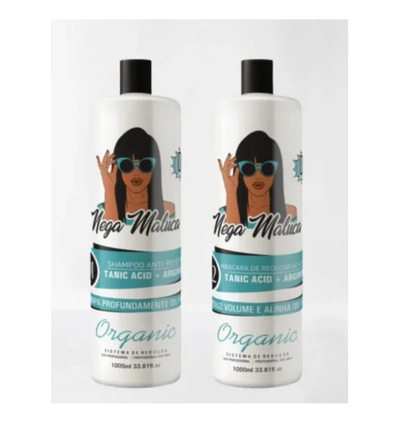 Organic Progressive Brush Tanic Acid Argan Straightening Kit 2x1L - Nega Maluca