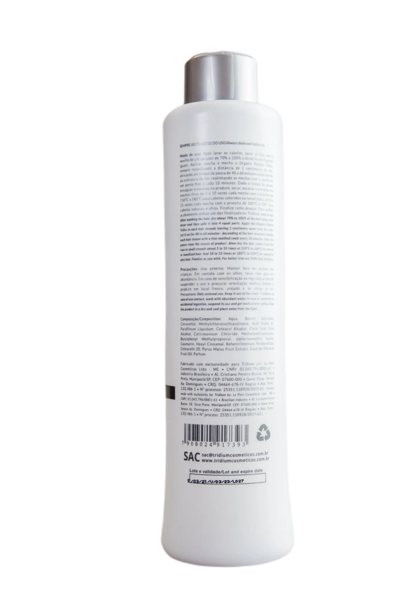 Organic Reduct Brazilian Blwout Protein Triliss Acaí Apple Seed Brush 1L - Tridium - Image 2