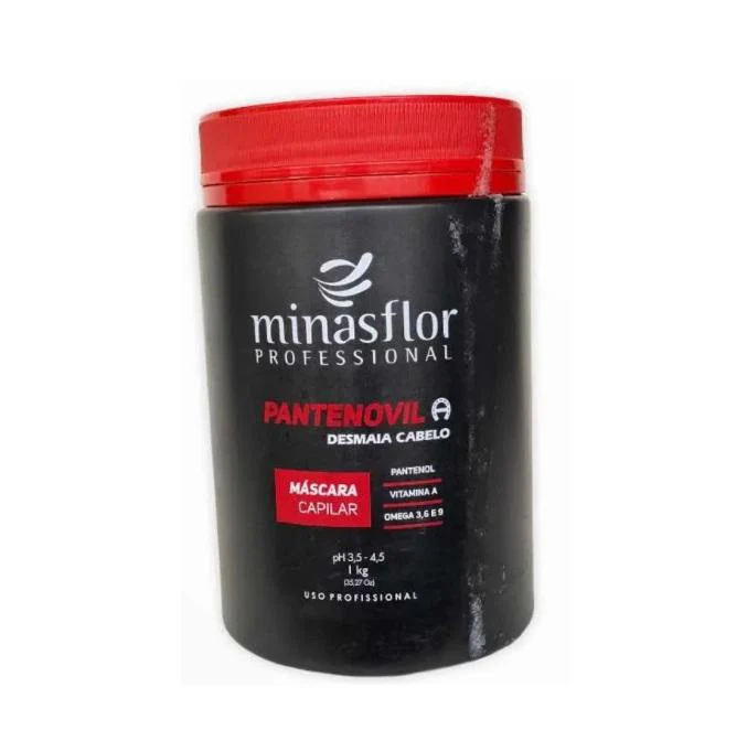 Pantenovil A Panthenol Vitamin A Omega 3 6 9 Treatment Mask 1Kg - Minas Flor