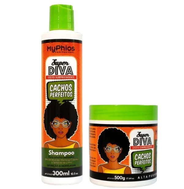 Perfect Curls Super Diva Curly Hair Maintenance Definition Kit 2 Itens - My Phios - Image 2