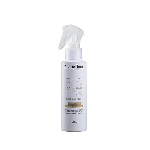 Piscina Pool Sun Sea Illuminating Fluid Coconut Hair Treatment 120ml - Acquaflora