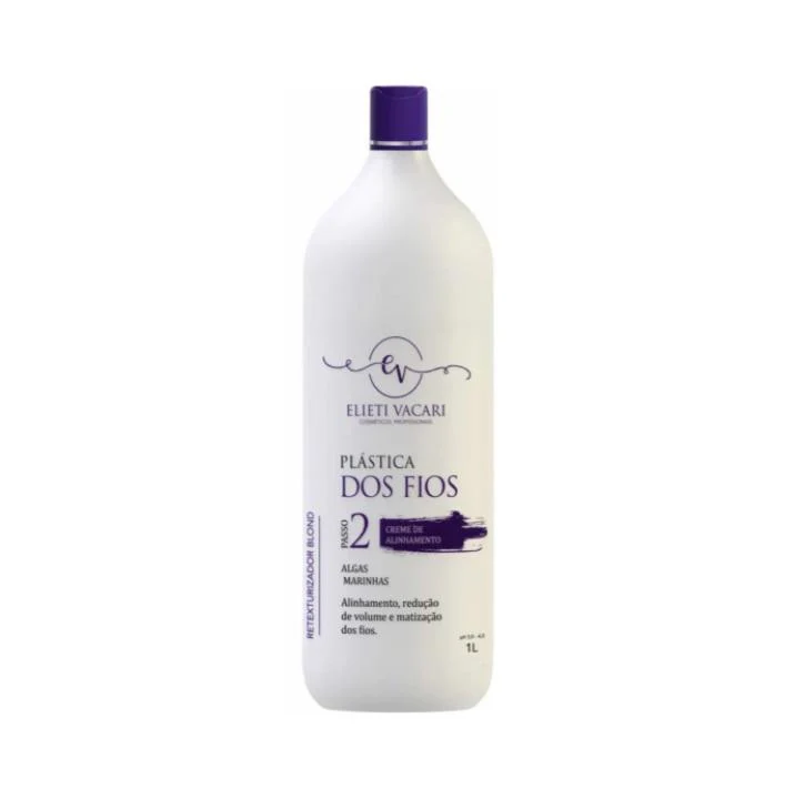 Plástica dos Fios Blond Hair Plastic Alignment Seaweed Step 2 1L - Elieti Vacari