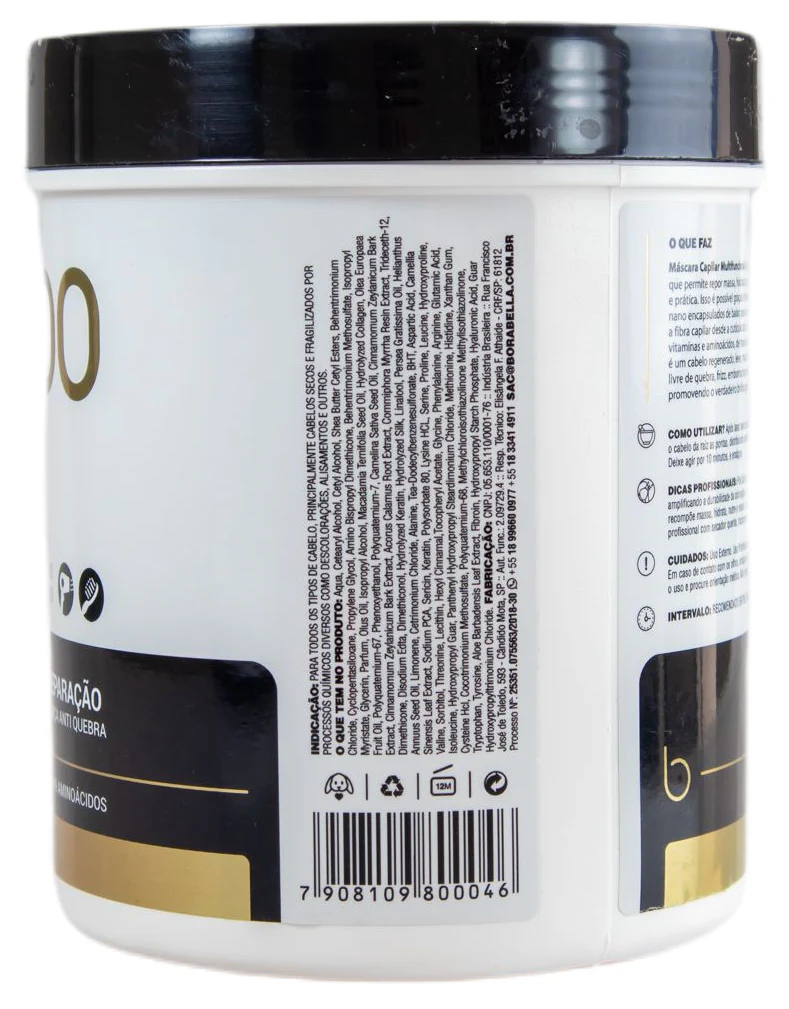 Pra Tudo Capillary Schedule Hydration Nutrition Repair Hair Mask 1Kg - Borabella - Image 3
