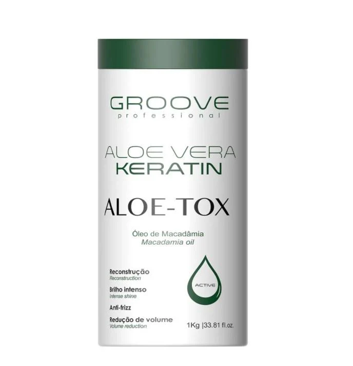 Professional Keratin Aloe Vera Macadamia Oil Reconstructor Aloe-Tox 1Kg - Groove
