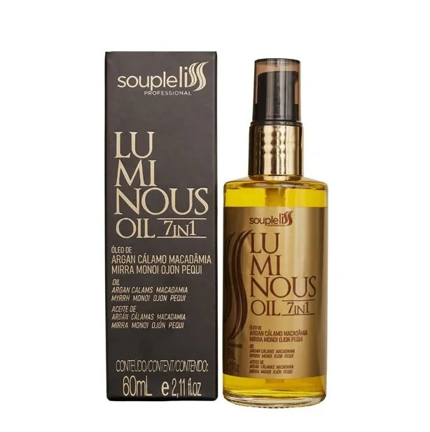 Professional Luminous Hair Finisher Nutrition Leave-in Treatment Oil 60ml - Souple Liss