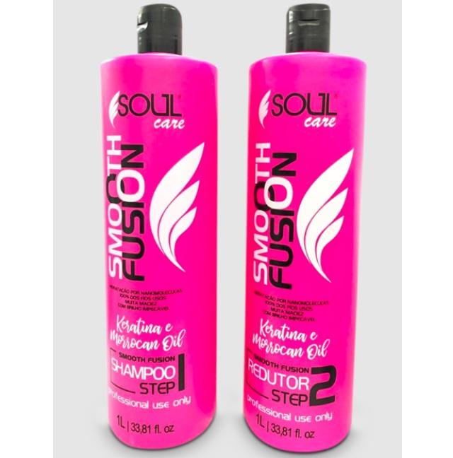 Professional Smooth Fusion Keratin Morrocan Oil Reductor Kit 2x1L - Soul Care