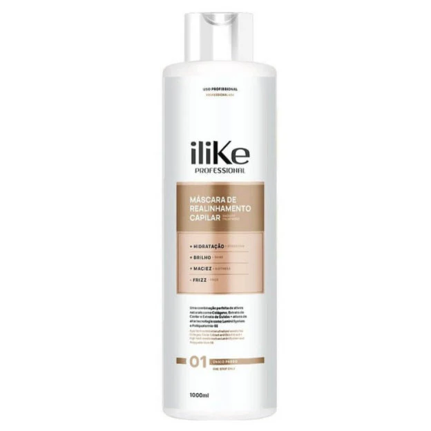 Progressive Brush Hair Anti Frizz Softness Brightness Realignment Mask 1L - iLike