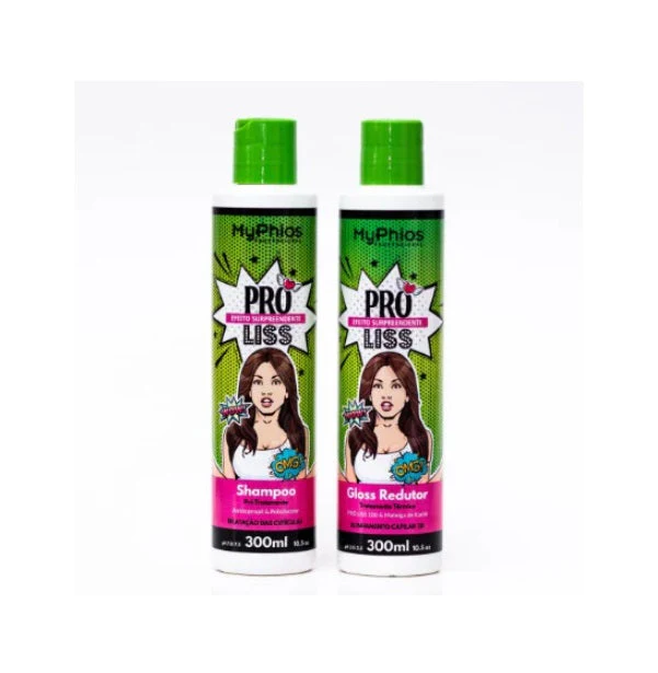 Progressive Brush Hair Straightening Volume Reducer Proliss Kit 2x300 - My Phios