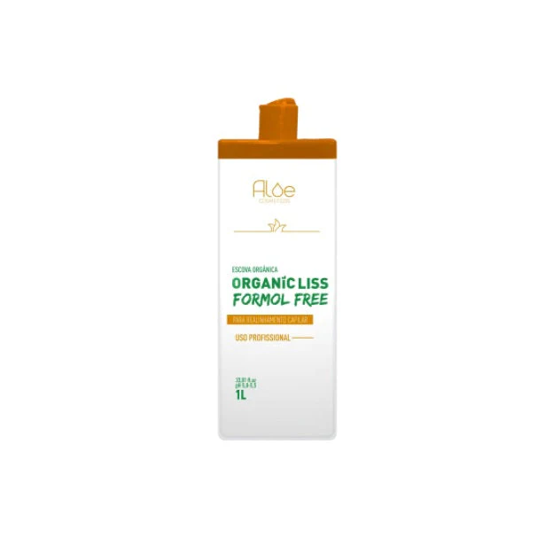 Progressive Brush Straightening Hair Treatment Organic Liss Formol Free 1L - Aloe