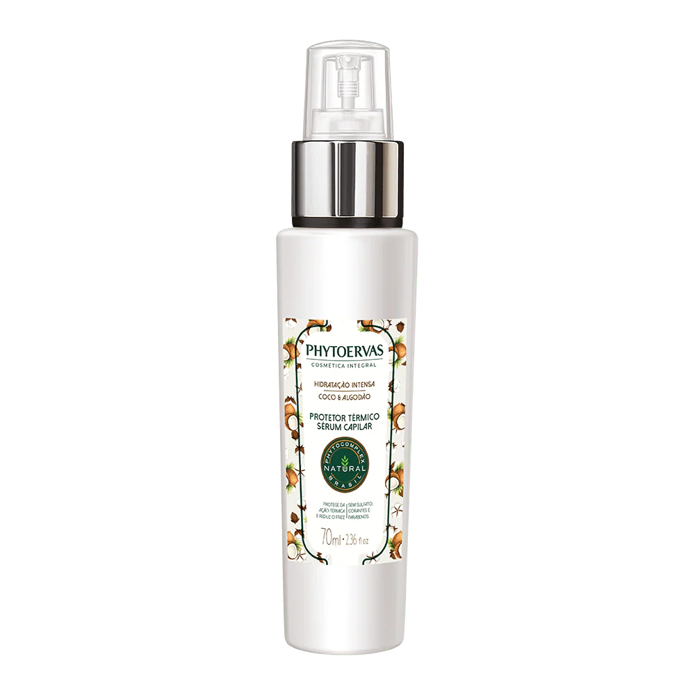 Phytoervas Thermal Protector Serum Capillary Hydration Intense Coconut and 70ml Cotton