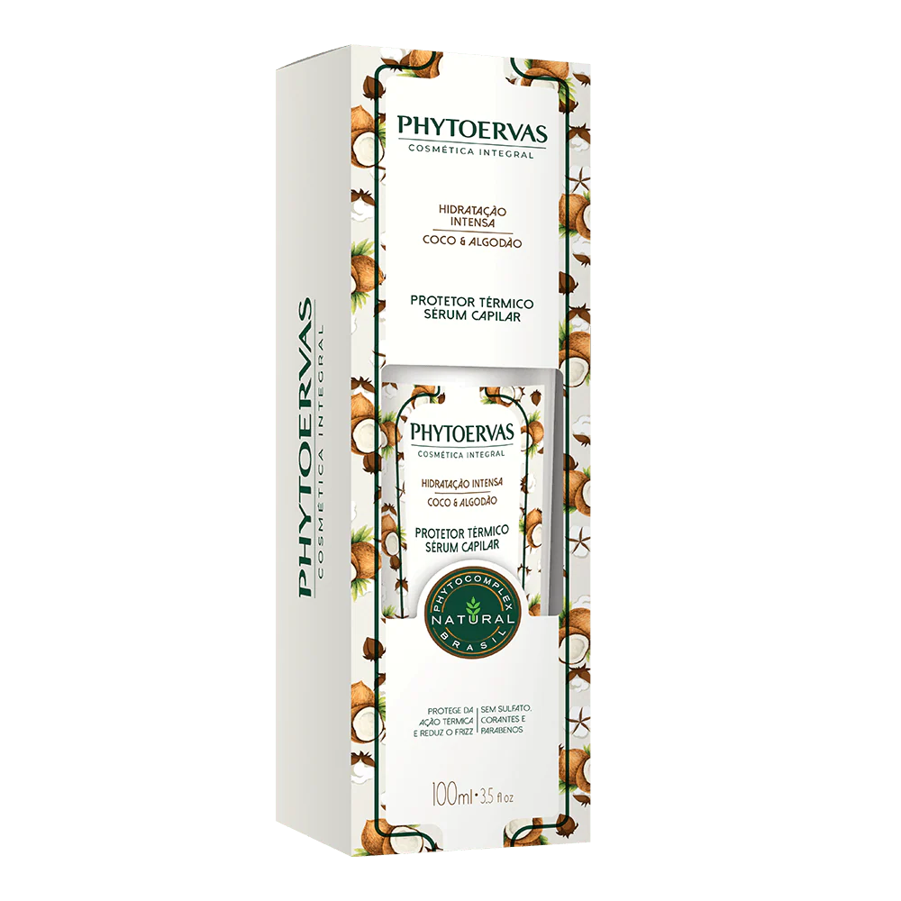 Phytoervas Thermal Protector Serum Capillary Hydration Intense Coconut and 70ml Cotton - Image 2