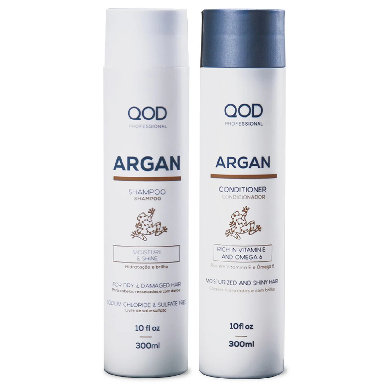 QOD Argan Pro Shampoo Conditioner Reconstruction Sealing Kit 2x300ml - QOD - Image 2