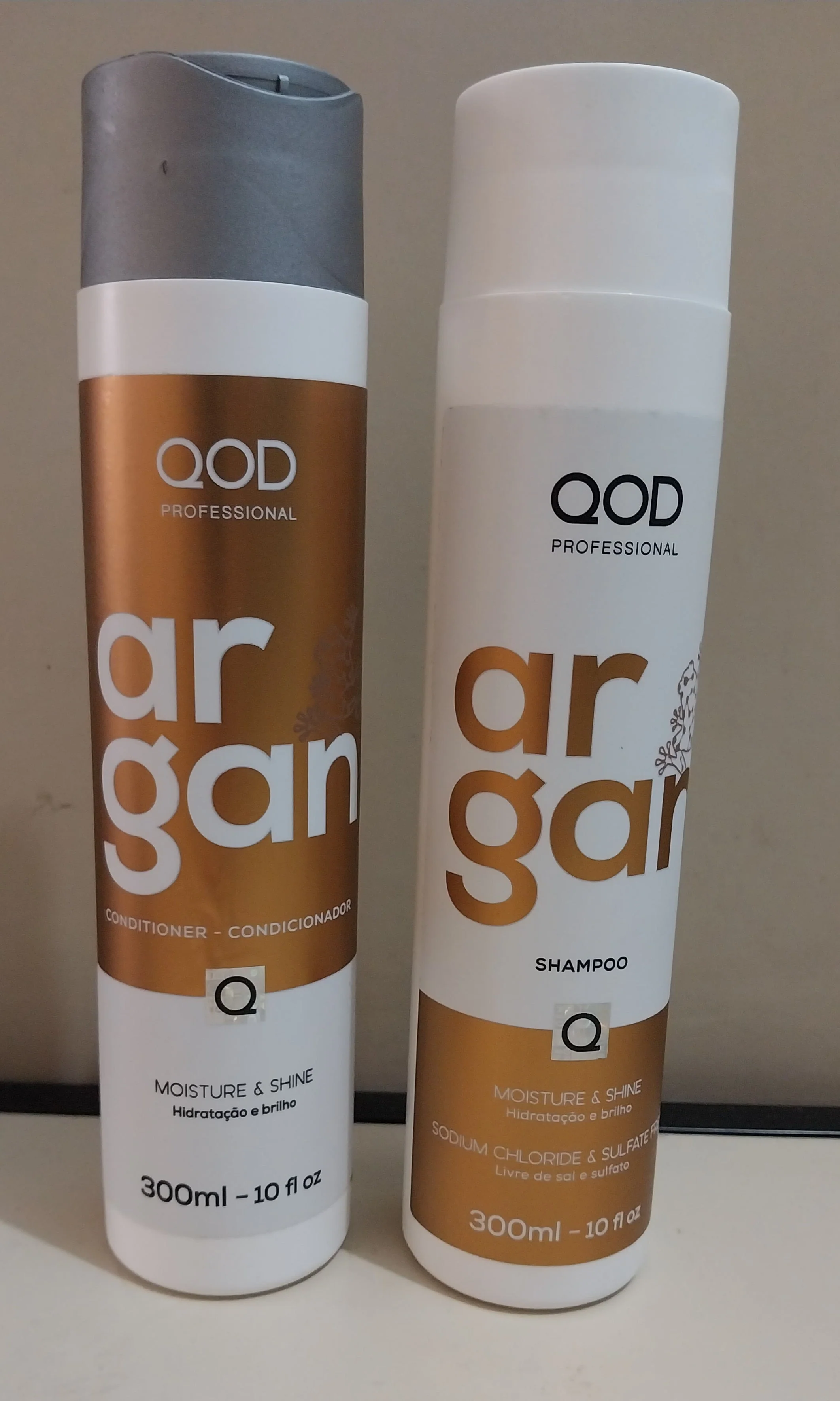 QOD Argan Pro Shampoo Conditioner Reconstruction Sealing Kit 2x300ml - QOD - Image 3