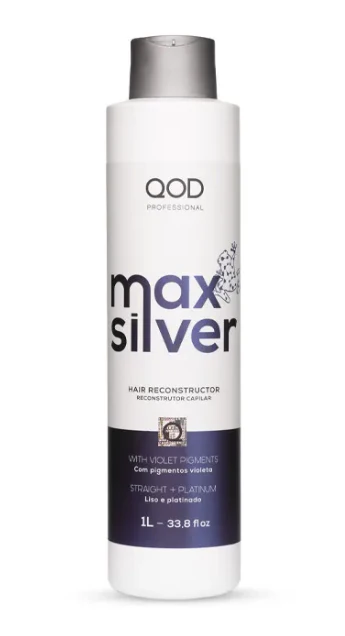 QOD Max Silver Keratin Smoothing Straightening Reconstructor 1000ML - QOD