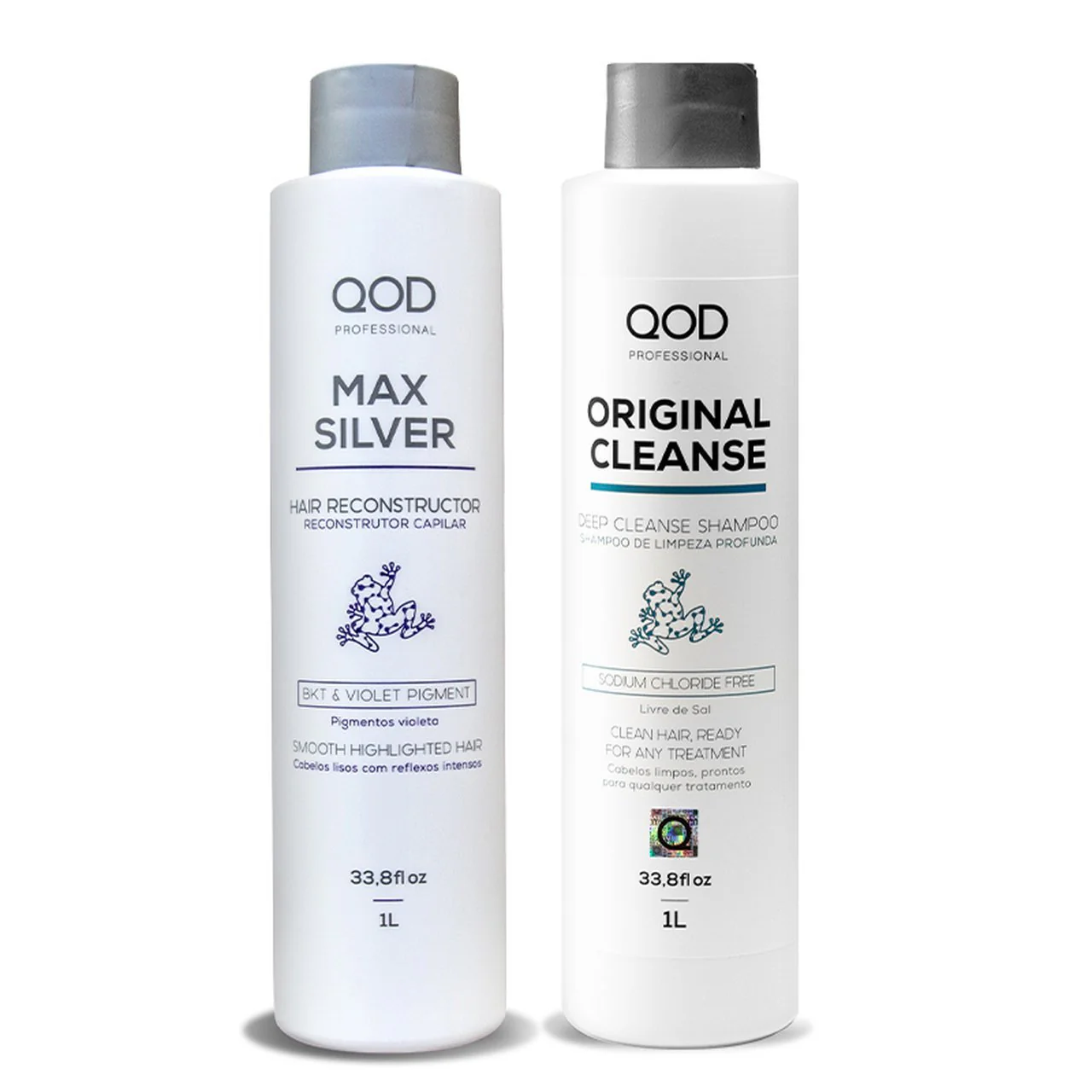 QOD Max Silver Straightening Shine Blond Hair Neutralizing Kit 2x1L - QOD - Image 2