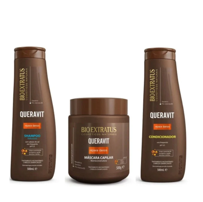 Queravit SOS Damage Hair Bio Reconstructor Treatment Kit 3x500 - Bio Extratus
