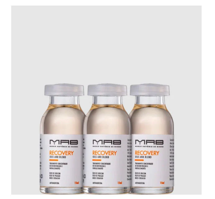 Recovery Oils Blend Reconstruction Hydration Softness Ampoules 3x15ml - MAB