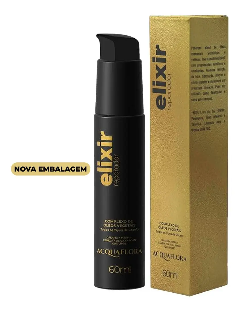 Repair Elixir Vegetable Oils Blend Nourishing Hair Treatment 60ml - Acquaflora - Image 2