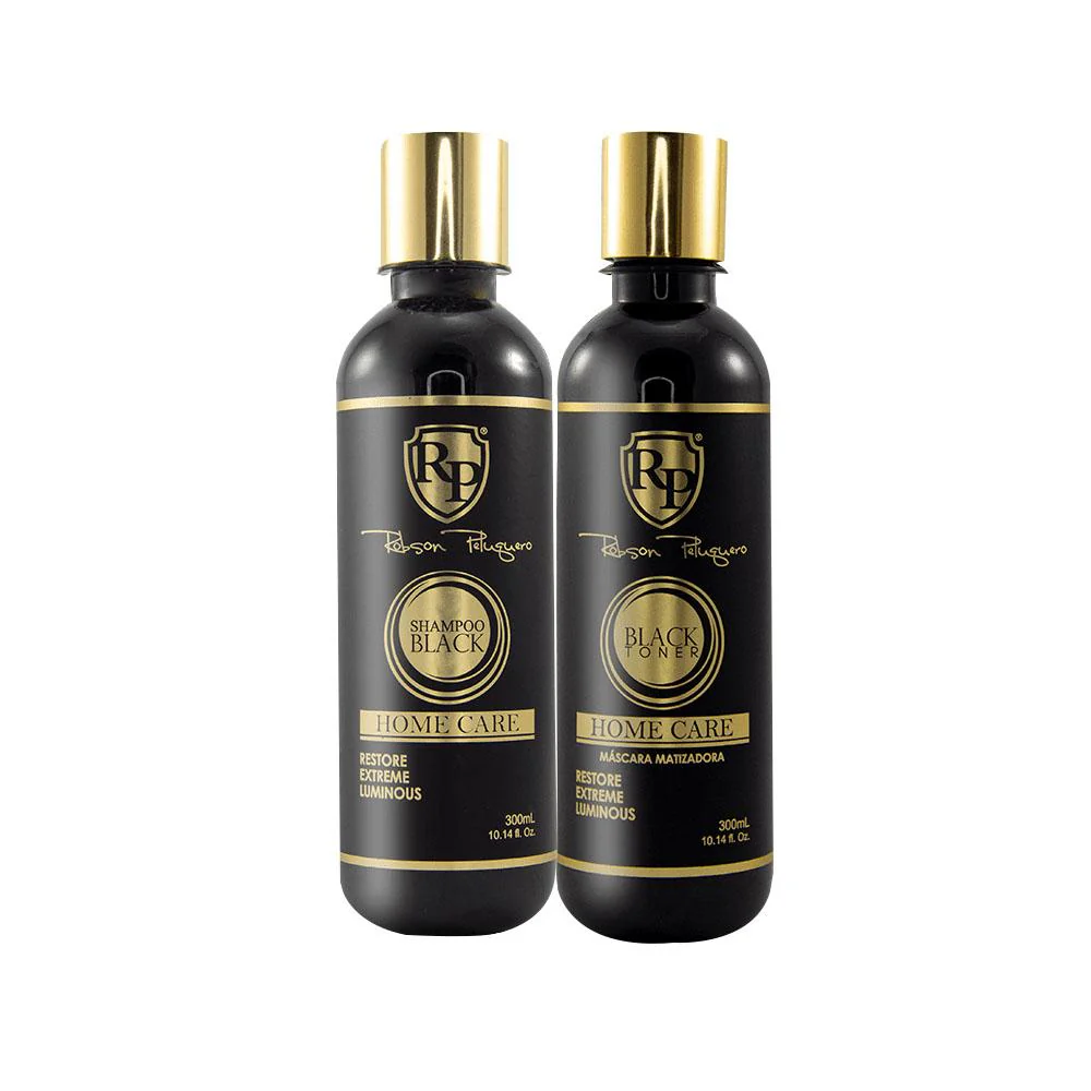 Robson Peluquero Home Care Black / Silver Kit 2x300ml / 2x 10.1 Oz - Image 2