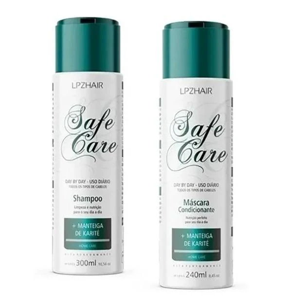 Safe Care Daily Nourishing Shea Butter Home Care Treatment 2 Itens - Lpzhair