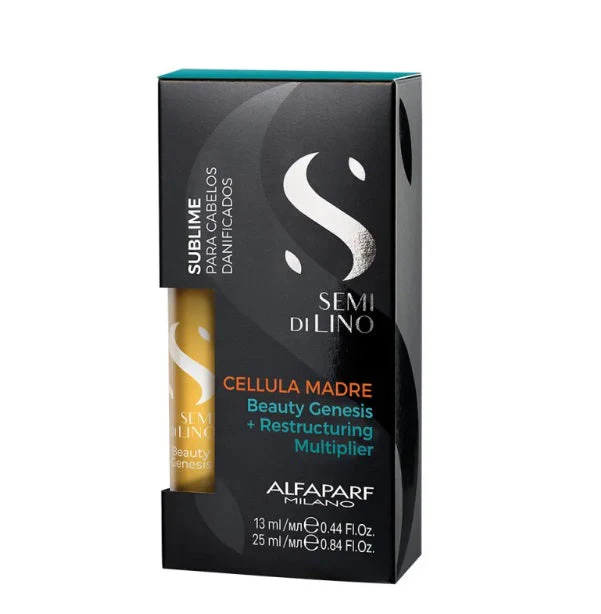 Semi di Lino Cellula Madre Restructuring Hair Treatment Kit - Alfaparf Milano