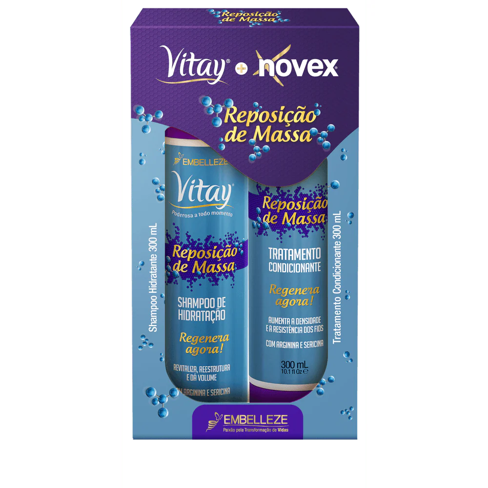 Novex Shampoo And Conditioner And Mass Replacement Kit