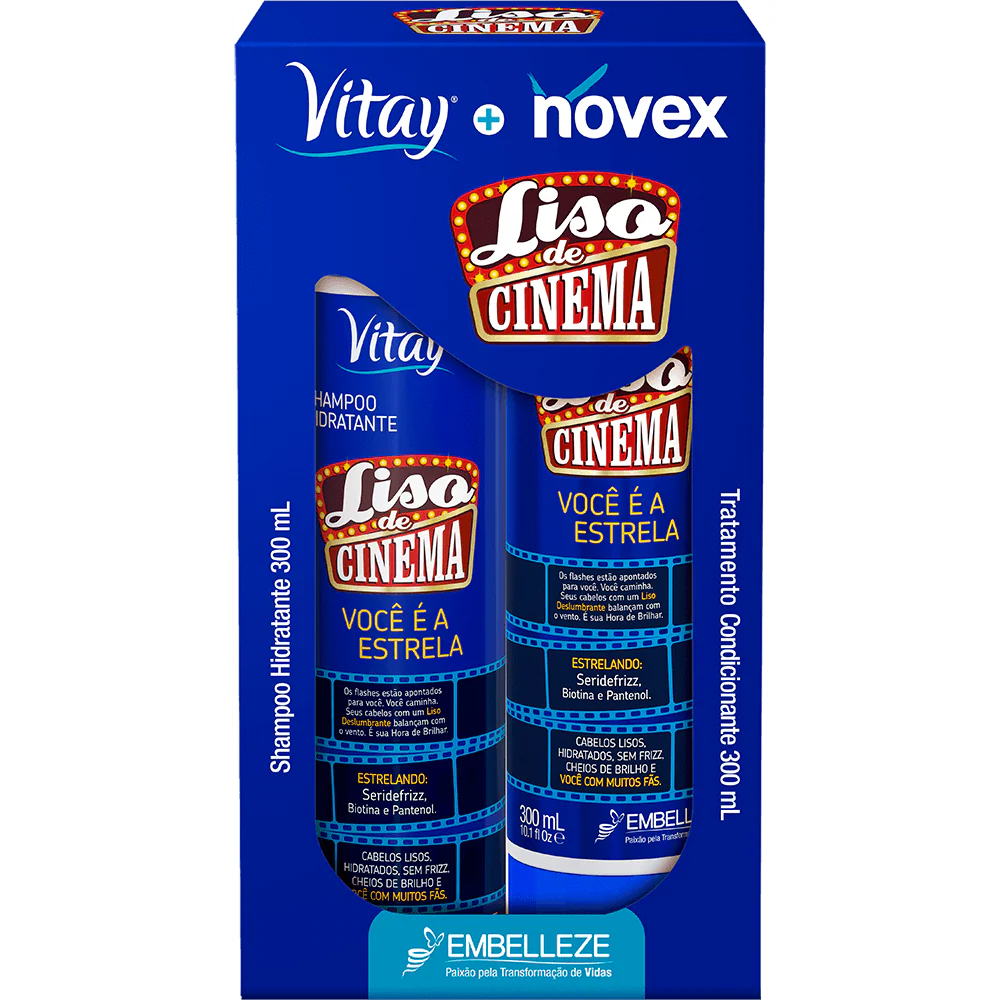 Novex Shampoo And Conditioner And Smooth Movie Kit