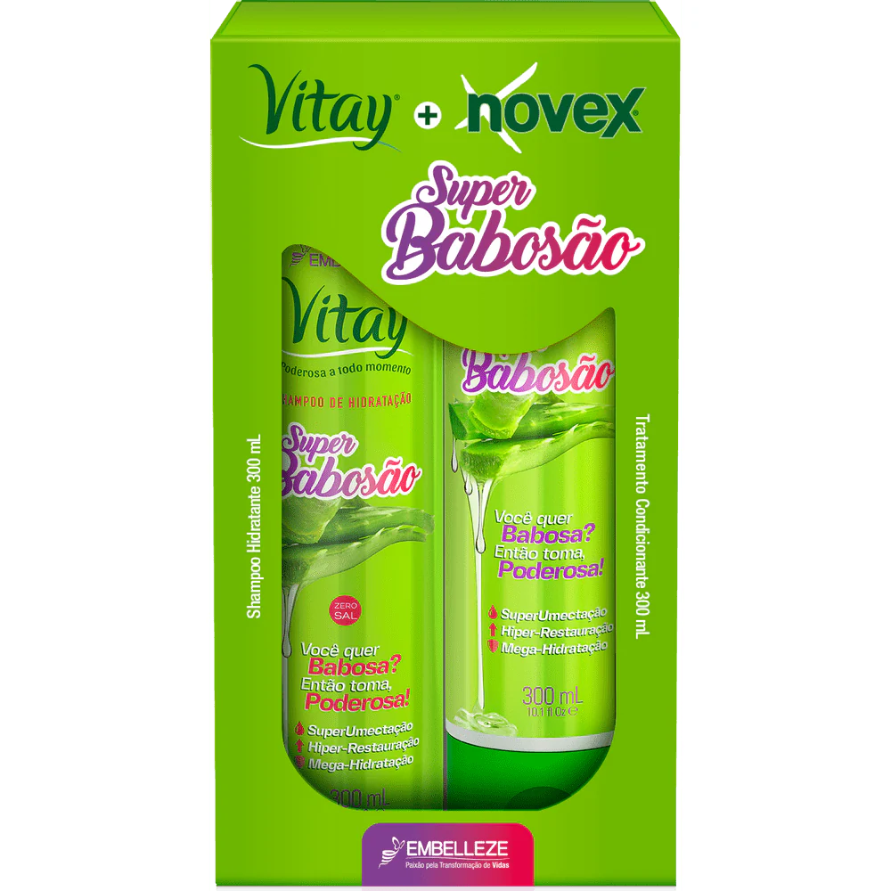 Novex Shampoo And Conditioner And Super Babble Kit